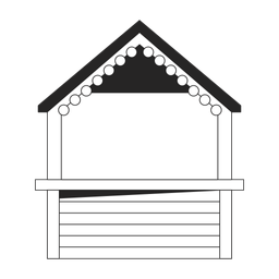 Empty street kiosk  Icon