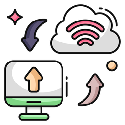 Cloud Data Transfer  Icon