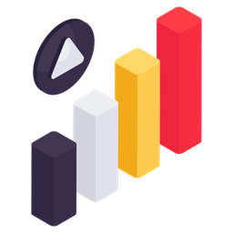 Gráfico de barras  Ícone