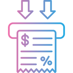 Bitcoin invoice  Icon