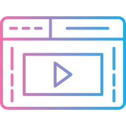 Browser Video  Icon