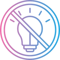 Bulb Not Allowed  Icon