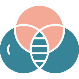 Overlapping Circles Venn Diagram Overlap Icon