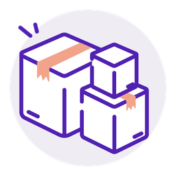 Stack of package  Icon