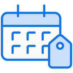 Calendar tag  Icon