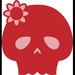 Skull Dual Tone Skull Mexican Icon