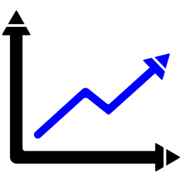 Ícone do gráfico de crescimento  Ícone