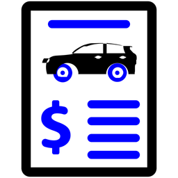 Apólice de seguro automóvel  Ícone