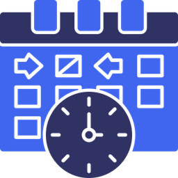 Clock Indicating Event Time  Icon