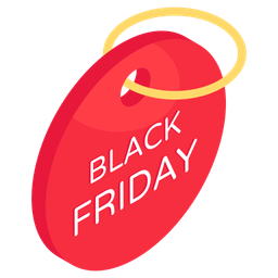 Black Friday Tag  Icon