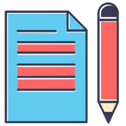 UI Pencil with notepad  Icon