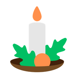 Christmas candle  Icon