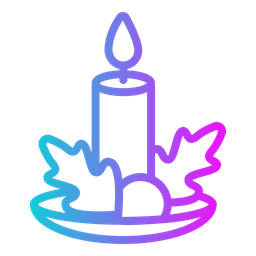 Christmas candle  Icon