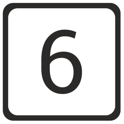 6 number  Icon