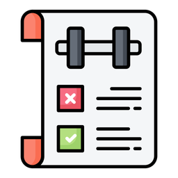 Fitness plan  Icon