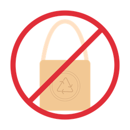 No paper bag  Icon