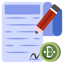 Bitcoin Contract  Icon