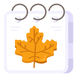 Autumn Calendar  Icon