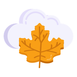 Cloud Leaf  Icon