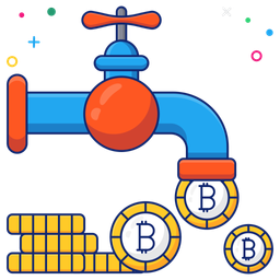 Torneira bitcoin  Ícone