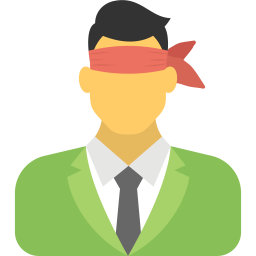 Blindfolded Businessman  Icon