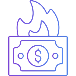 Burning Money  Icon