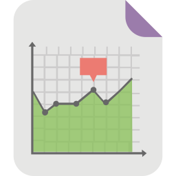 Flächendiagramm  Symbol