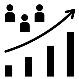 Demand-population growth-people-personnel-human resources-statistic  Icon