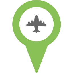 Pin de localização do aeroporto  Ícone