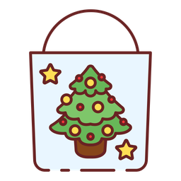 Christmas shopping bag  Icon