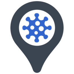 Corona Location  Icon