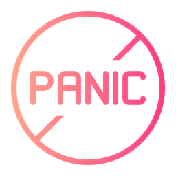 Dont Panic Warning Sign Signaling Icon