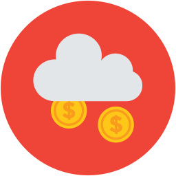 Cloud cost  Icon