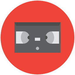 Cassetes De Audio Cassetes Cassetes De Video Ícone