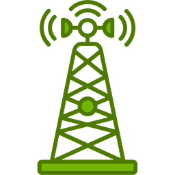 Antena de telefonía móvil  Icono