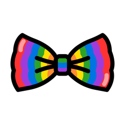 Rainbow Bowtie  Icon