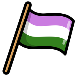 Genderqueer Pride Flag  Icon