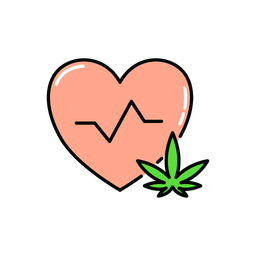 Marijuana Heart  Icon