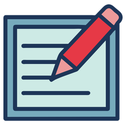 Planning Notepad And Pencil  Icon