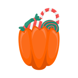 Halloween pumpkin basket  Icon