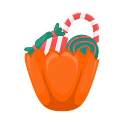 Halloween pumpkin basket  Icon