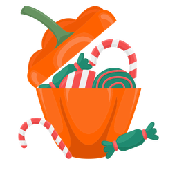 Halloween pumpkin basket  Icon