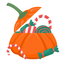 Halloween pumpkin basket  Icon