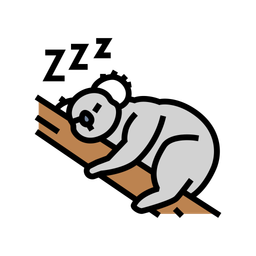 Koala Sleepy  Icon