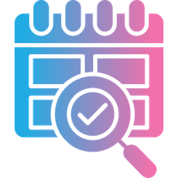 Calendar Search  Icon