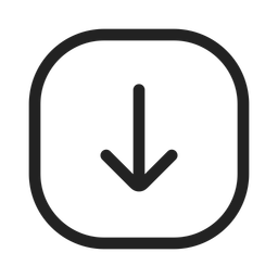 Arrow down square  Icon