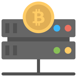 Bitcoin Data Volume  Icon