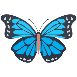 Blue Morpho Butterfly  Icon