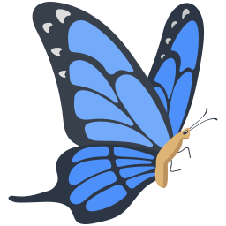 Blue Morpho Butterfly  Icon