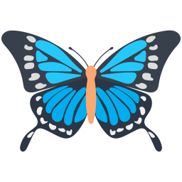 Blue Morpho Butterfly  Icon